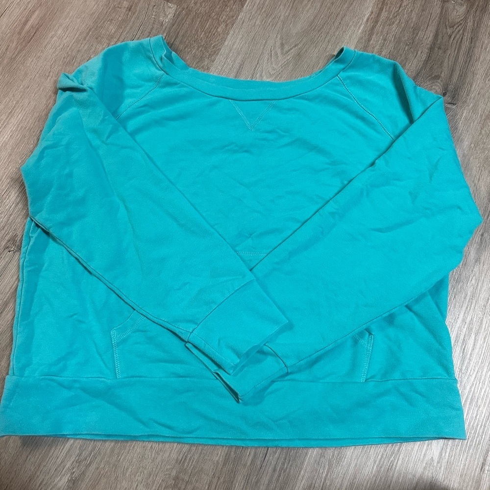 Champion Teal Blue Ultra Soft Sweat Shirt Spring Size XL